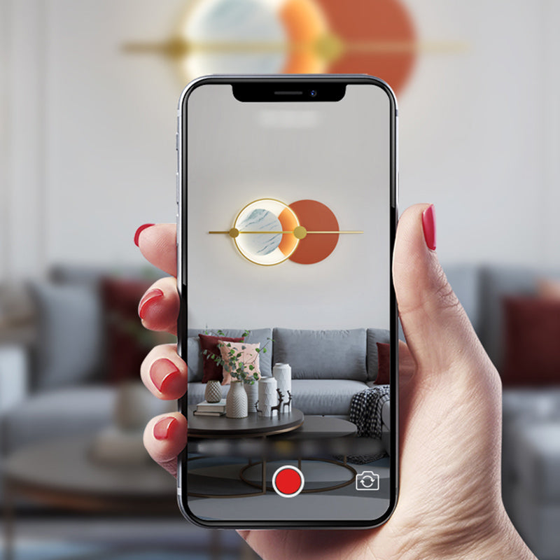 Zeitgenössischer Stil Geometrie Formwandleuchte Metall Wandmontage Leuchten