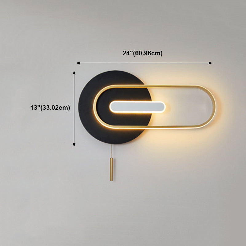 Modern Style Geometry Shape Wall Lights Metal 2-Light Wall Mount Lights