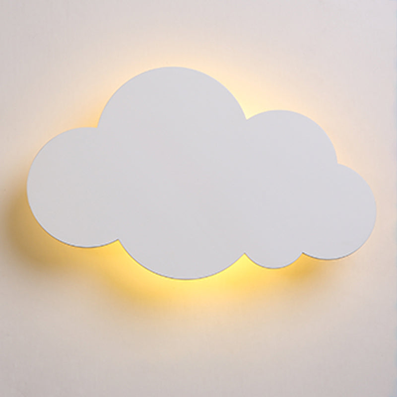 Moderne Stil Leuchte Wolkenform Holz 1-Licht-Wandhalterung Licht