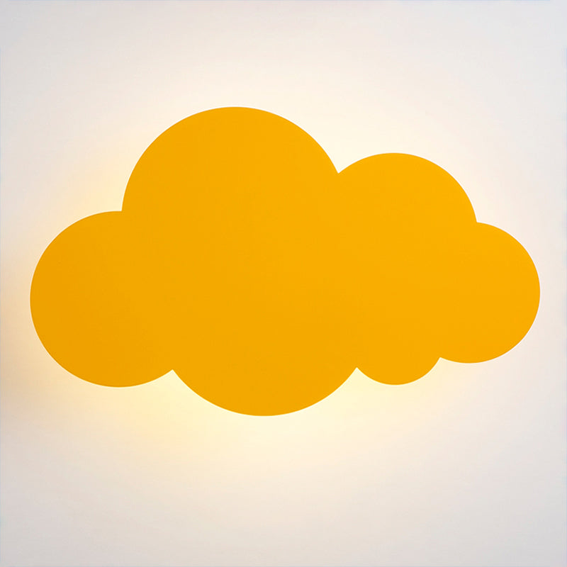 Moderne Stil Leuchte Wolkenform Holz 1-Licht-Wandhalterung Licht