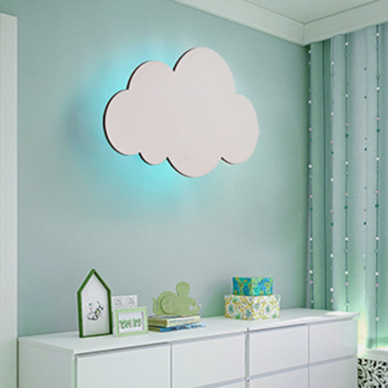 Moderne Stil Leuchte Wolkenform Holz 1-Licht-Wandhalterung Licht