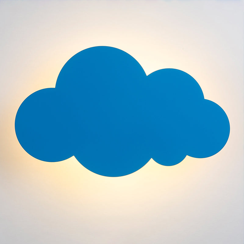 Moderne Stil Leuchte Wolkenform Holz 1-Licht-Wandhalterung Licht