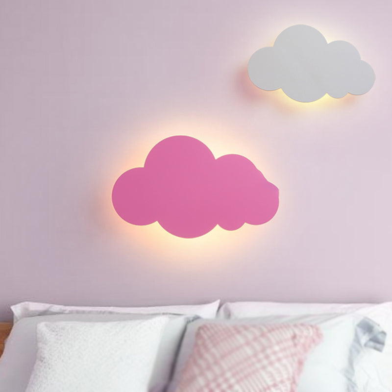 Moderne Stil Leuchte Wolkenform Holz 1-Licht-Wandhalterung Licht