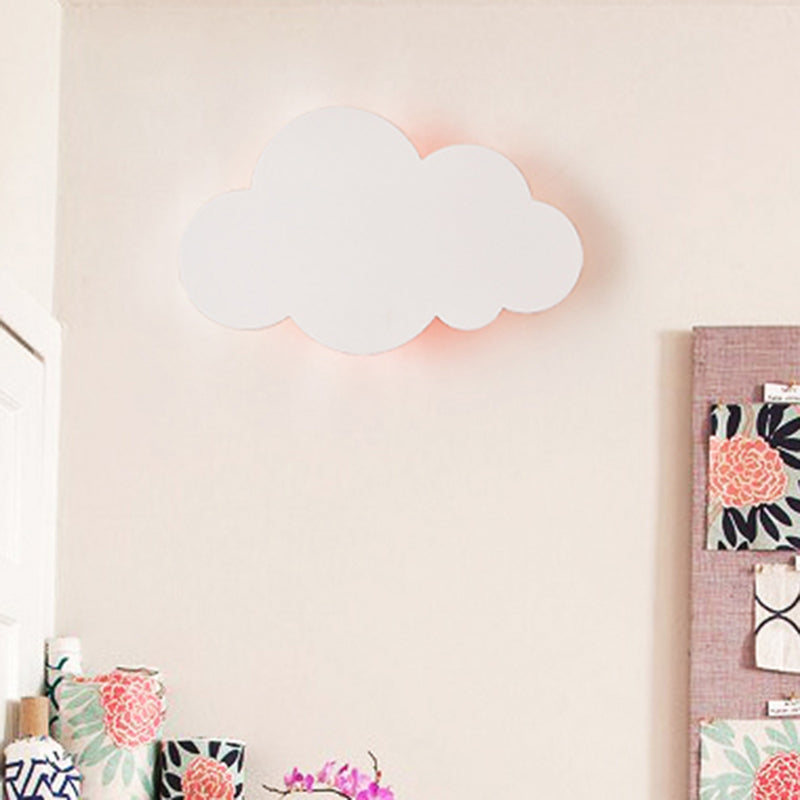 Moderne Stil Leuchte Wolkenform Holz 1-Licht-Wandhalterung Licht