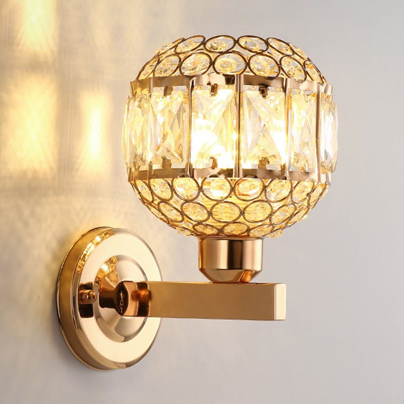 1 lumière géométrique murale lesmpes de style moderne des lumières murales cristallines en or
