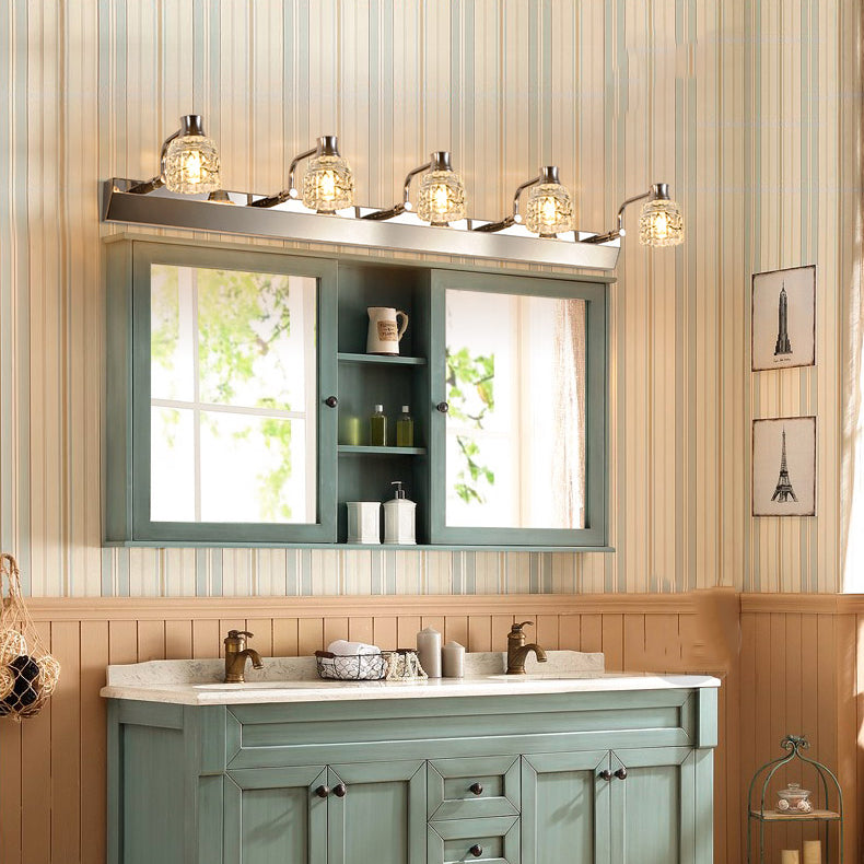 Éclairage de vanité géométrique moderne Crystal 1 Vanité légère Applexion murale