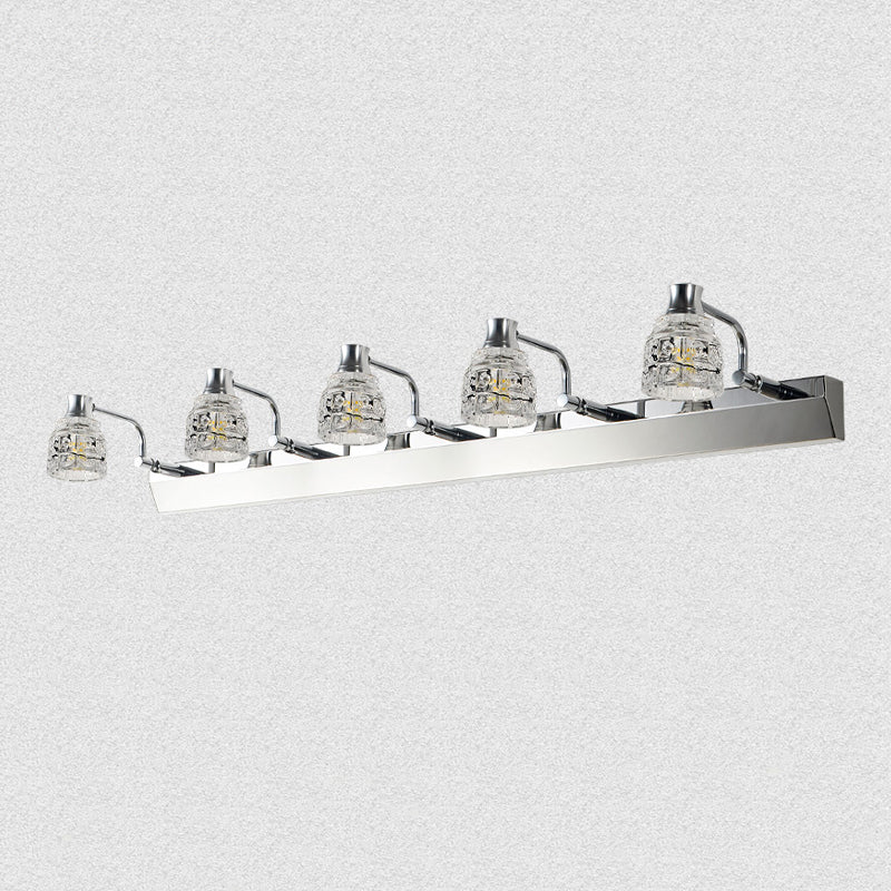 Geometric Vanity Lighting Modern Style Crystal 1 Light Vanity Wall Sconce