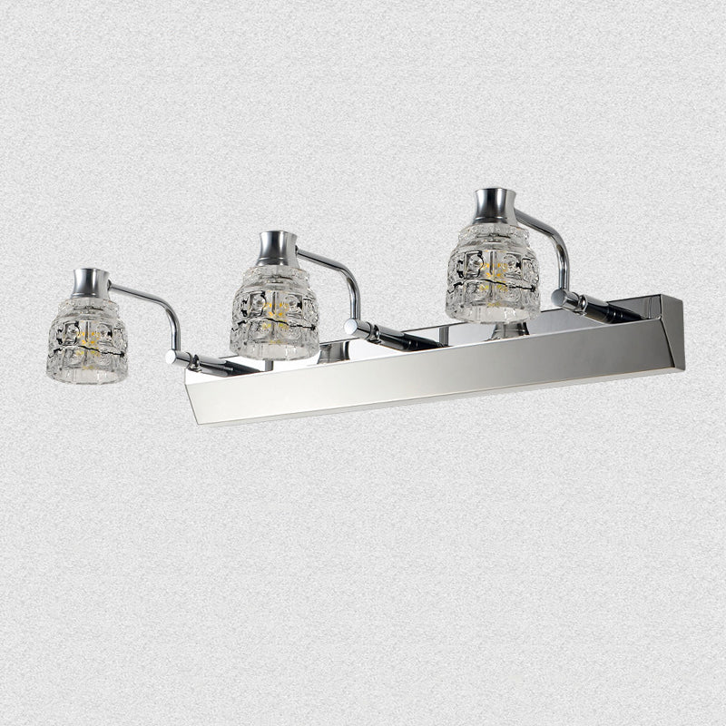 Geometric Vanity Lighting Modern Style Crystal 1 Light Vanity Wall Sconce