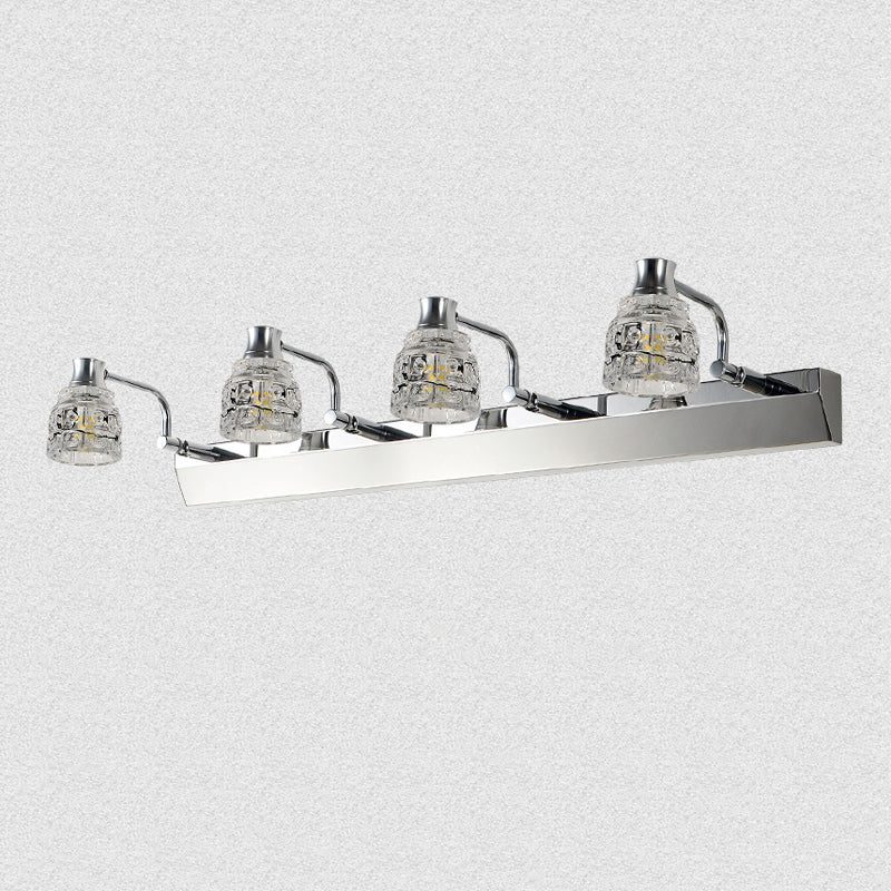 Geometric Vanity Lighting Modern Style Crystal 1 Light Vanity Wall Sconce