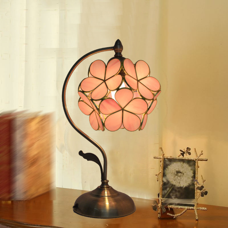 Bloementafel licht eenvoud stijl metalen nachttafellamp voor slaapkamer