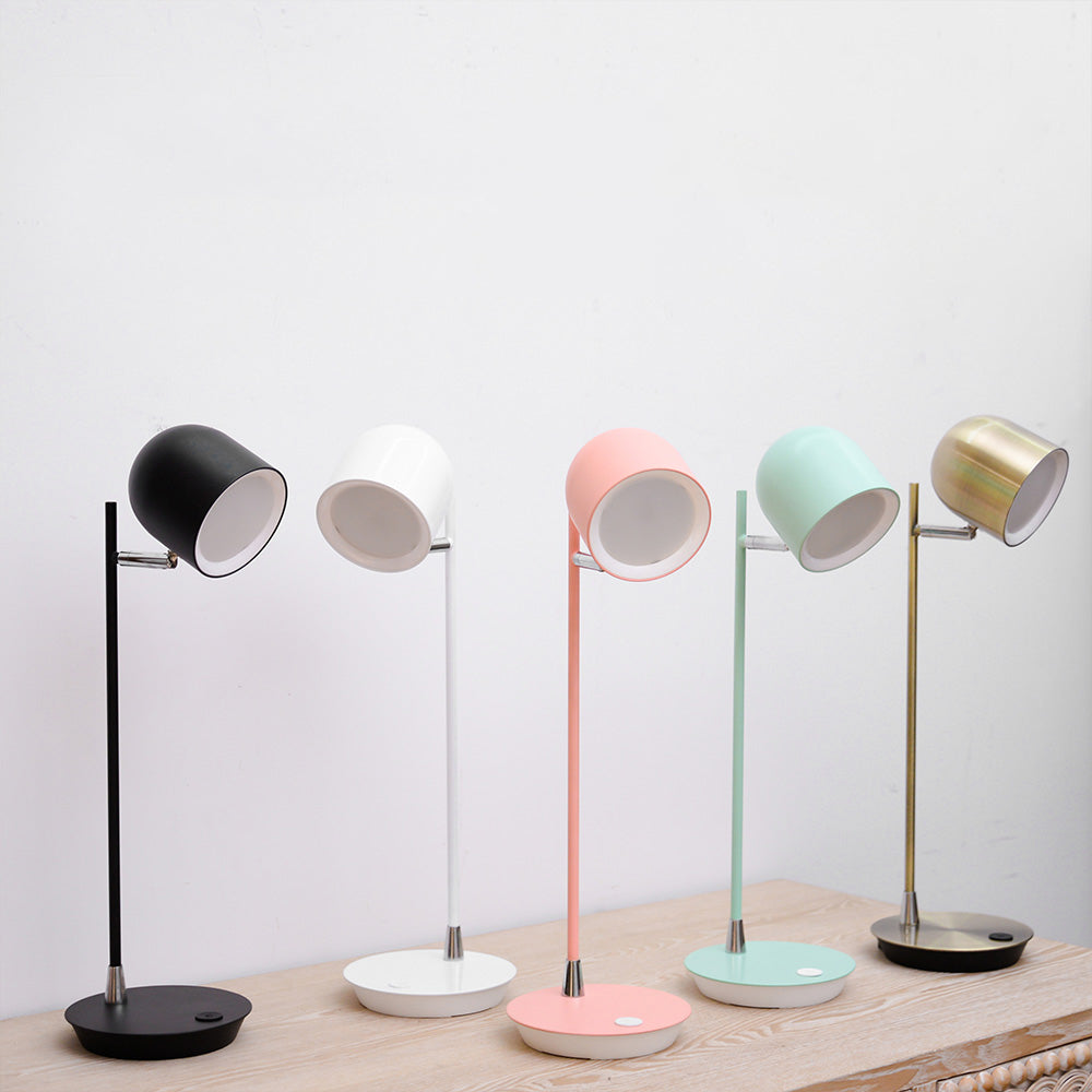 Lampe de table de nuit en métal en forme