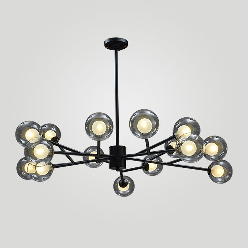 Modern Hanging Chandelier Lamp Global Glass Suspension Chandelier Pendant Light