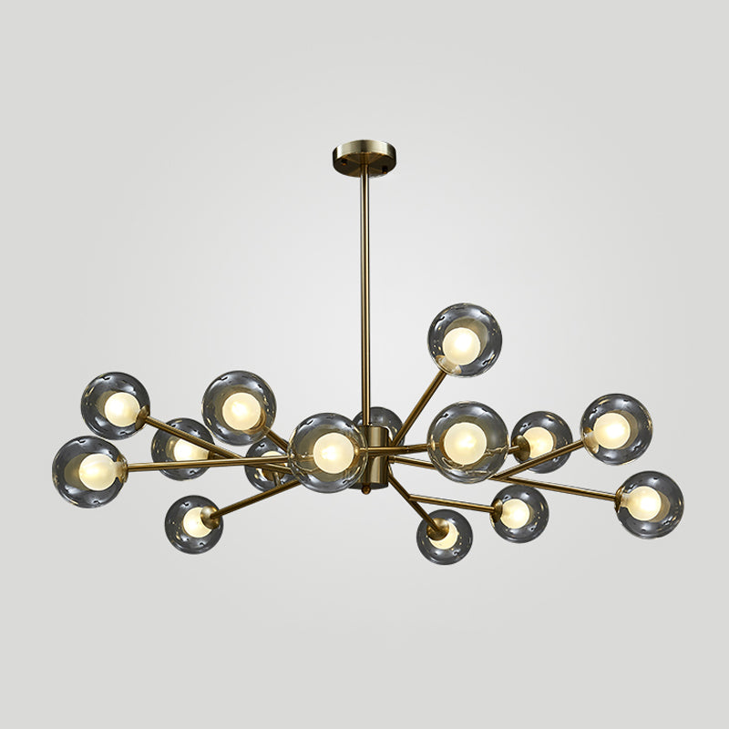 Modern Hanging Chandelier Lamp Global Glass Suspension Chandelier Pendant Light