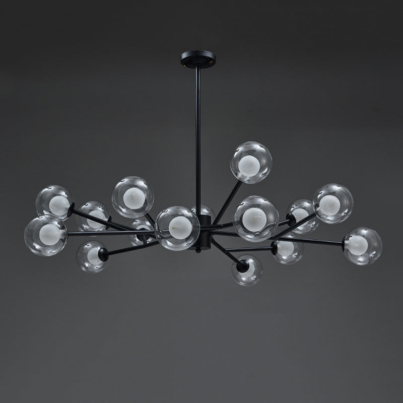 Modern Hanging Chandelier Lamp Global Glass Suspension Chandelier Pendant Light