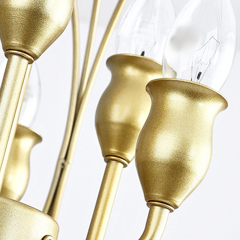 Wrought Iron Hanging Pendant Lights Vintage Global Hanging Lamps for Living Room