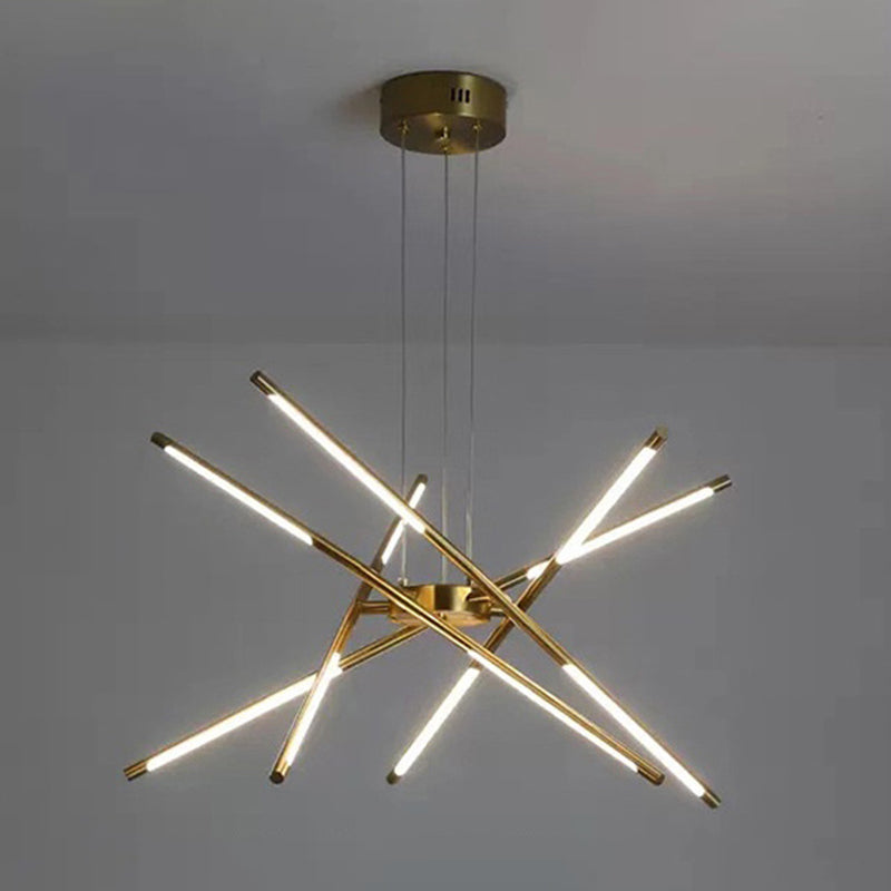 Minimalismo de lámpara de oro Luz Multi Light Light para sala de estar para sala de estar