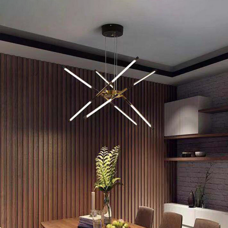 Minimalismo de lámpara de oro Luz Multi Light Light para sala de estar para sala de estar