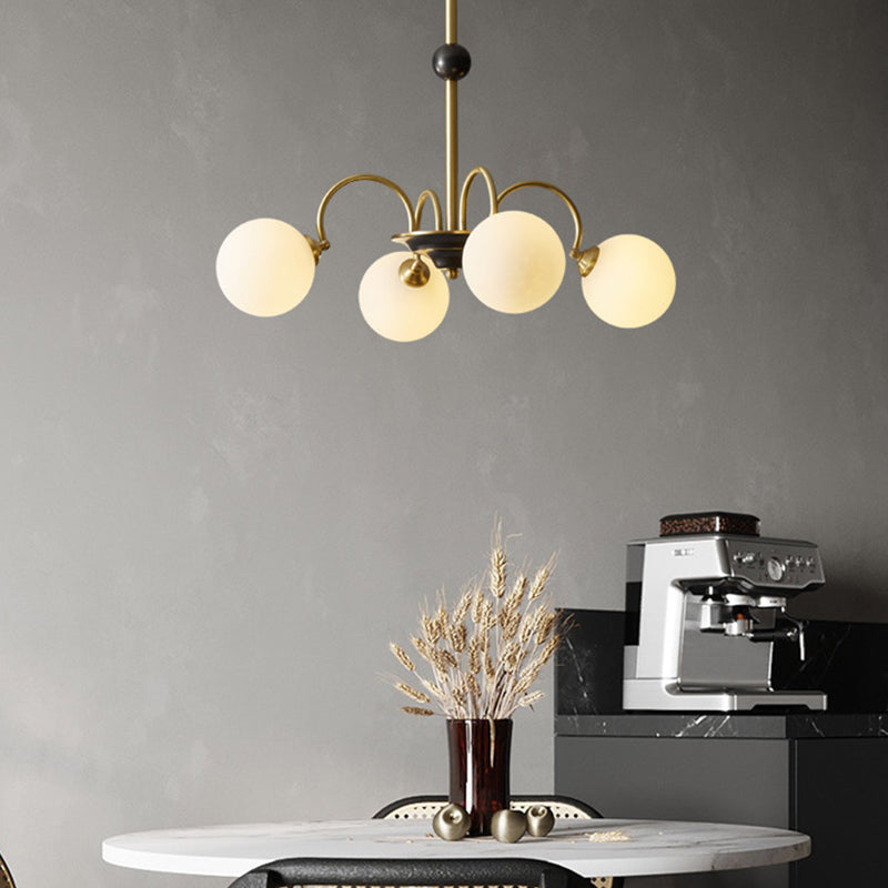 Moderne glazen kroonluchter verlichtingsarmaturen Multi Head hangende kroonluchter voor eetkamer