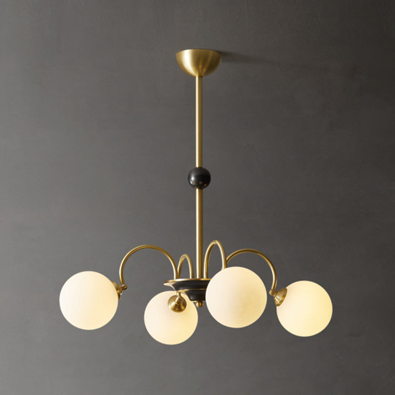 Moderne glazen kroonluchter verlichtingsarmaturen Multi Head hangende kroonluchter voor eetkamer