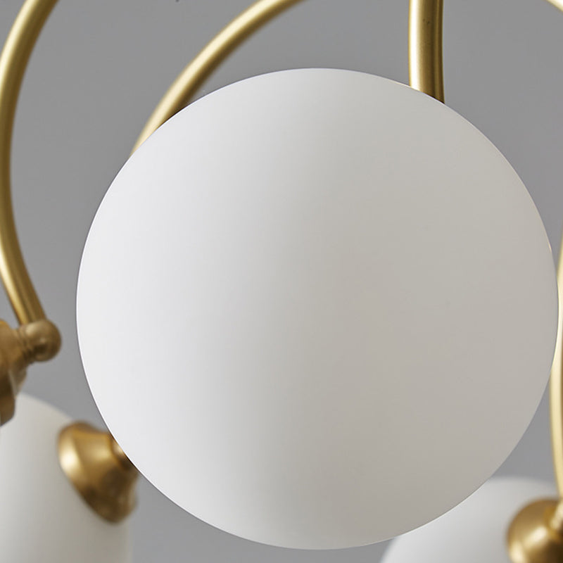 Moderne glazen kroonluchter verlichtingsarmaturen Multi Head hangende kroonluchter voor eetkamer