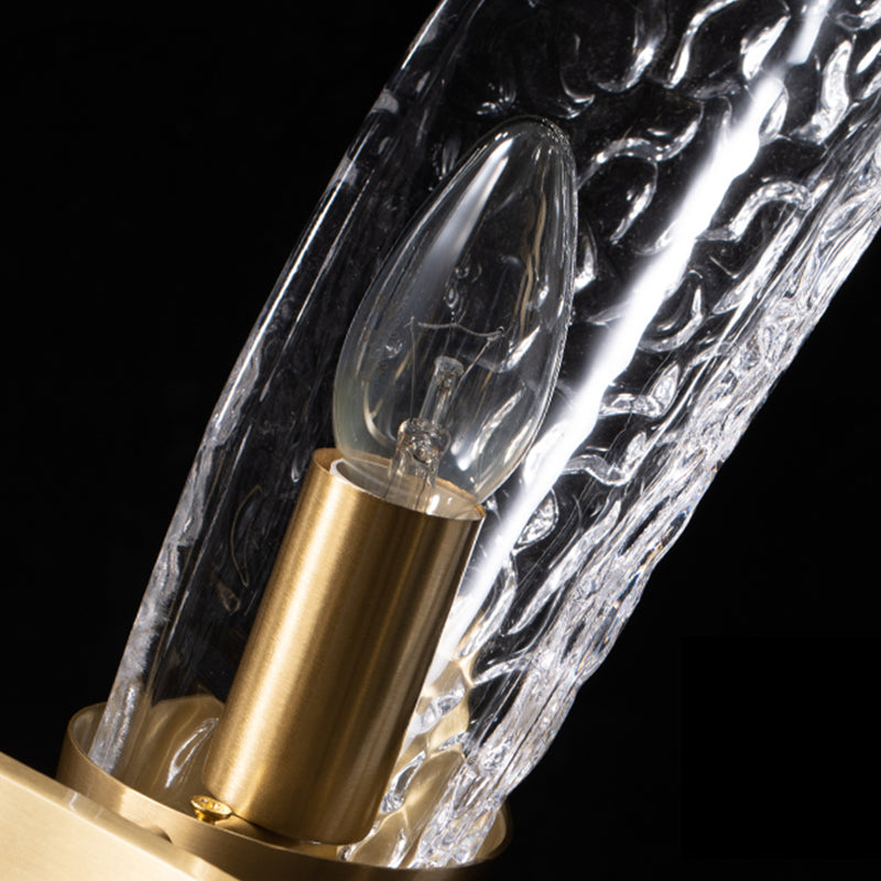 Glazen kroonluchter met meerdere hoofden, moderne hangende kroonluchter voor zitkamer