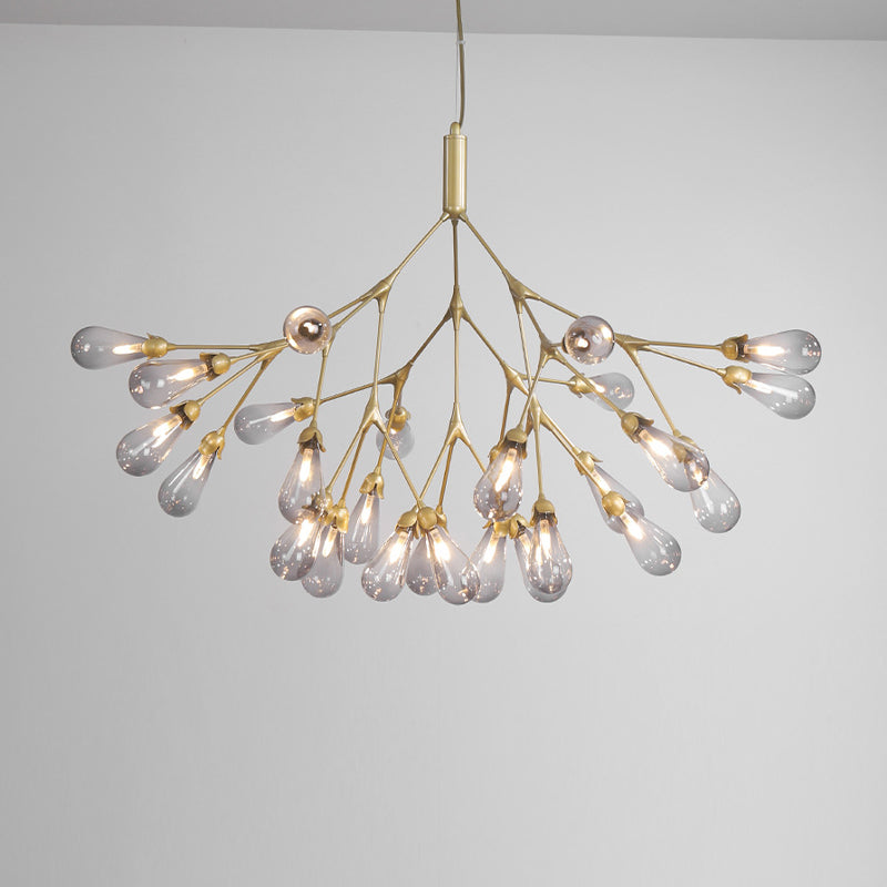 Wit glazen kroonluchter verlichtingsarmatuur moderne kroonluchter hanglamp voor woonkamer