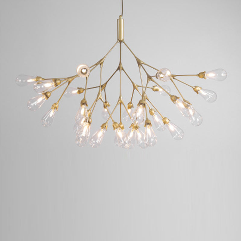 Wit glazen kroonluchter verlichtingsarmatuur moderne kroonluchter hanglamp voor woonkamer