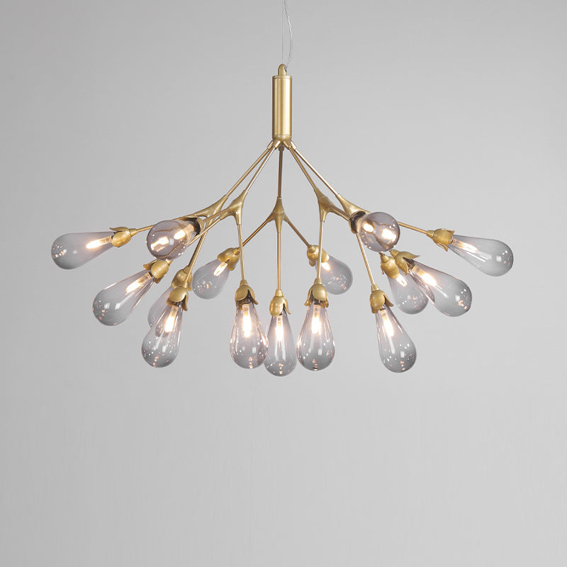 Wit glazen kroonluchter verlichtingsarmatuur moderne kroonluchter hanglamp voor woonkamer