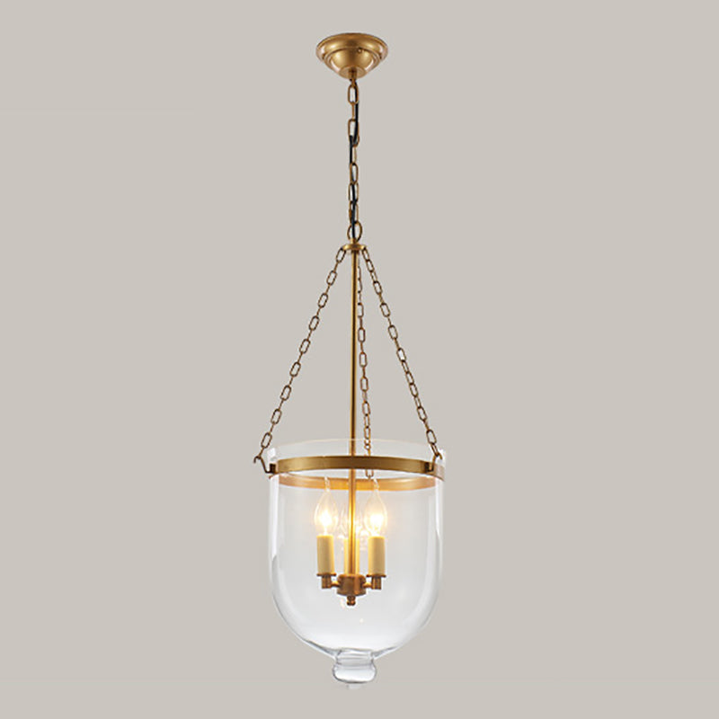 Glazen kroonluchter verlichtingsarmatuur Moderne 3-kops kroonluchter hanglamp