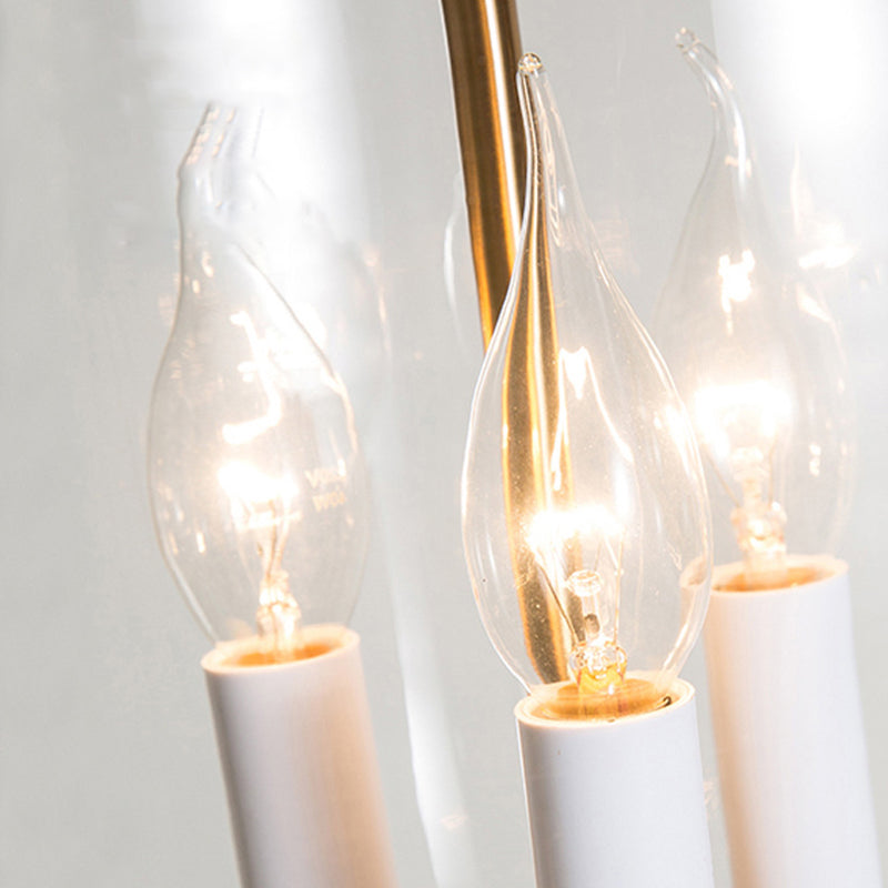 Glazen kroonluchter verlichtingsarmatuur Moderne 3-kops kroonluchter hanglamp