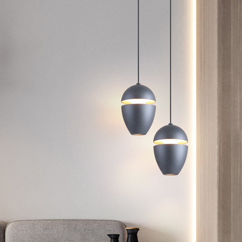 Postmodern Metal Pendant Light Aluminum LED Suspension Light for Bedside
