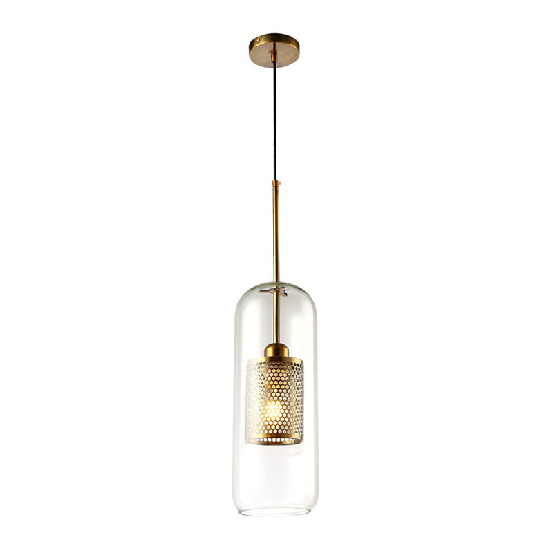 Contemporary Hanging Light Glass Shade Pendant Lighting Fixture for Sitting Room