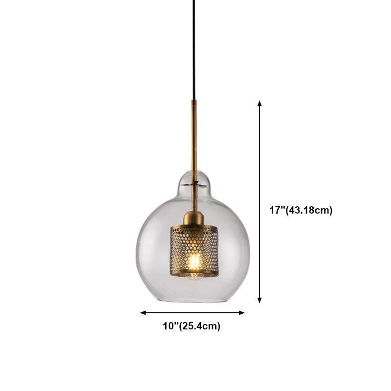 Contemporary Hanging Light Glass Shade Pendant Lighting Fixture for Sitting Room