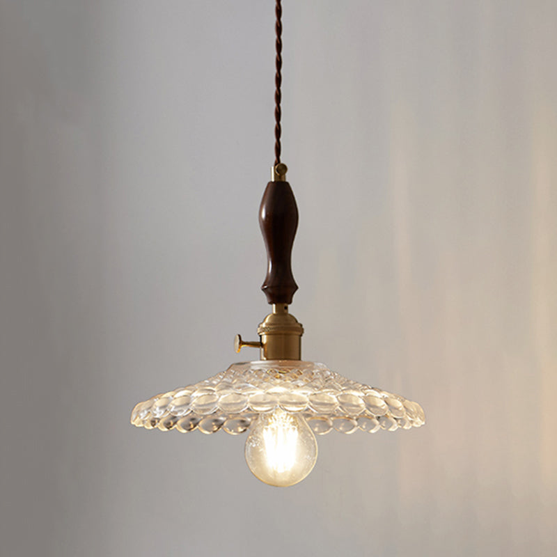 Glass de style moderne Lumière suspendue simple éclairage pendentif pour le salon