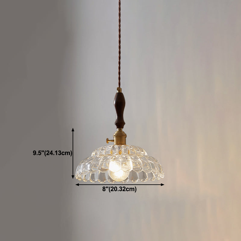 Glass de style moderne Lumière suspendue simple éclairage pendentif pour le salon