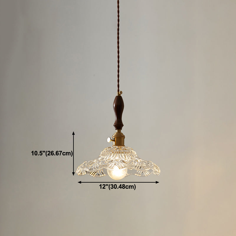 Glass de style moderne Lumière suspendue simple éclairage pendentif pour le salon