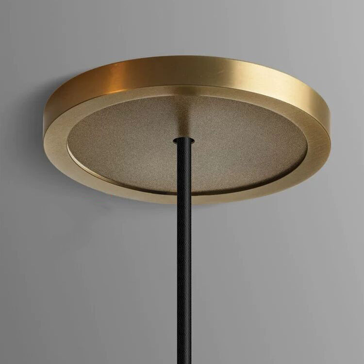 Luz colgante contemporánea Fixtura de iluminación de colgante de cristal simple para sala de estar