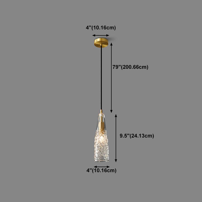 Geometric Suspension Pendant Modern Style Crystal 1 Light Down Lighting