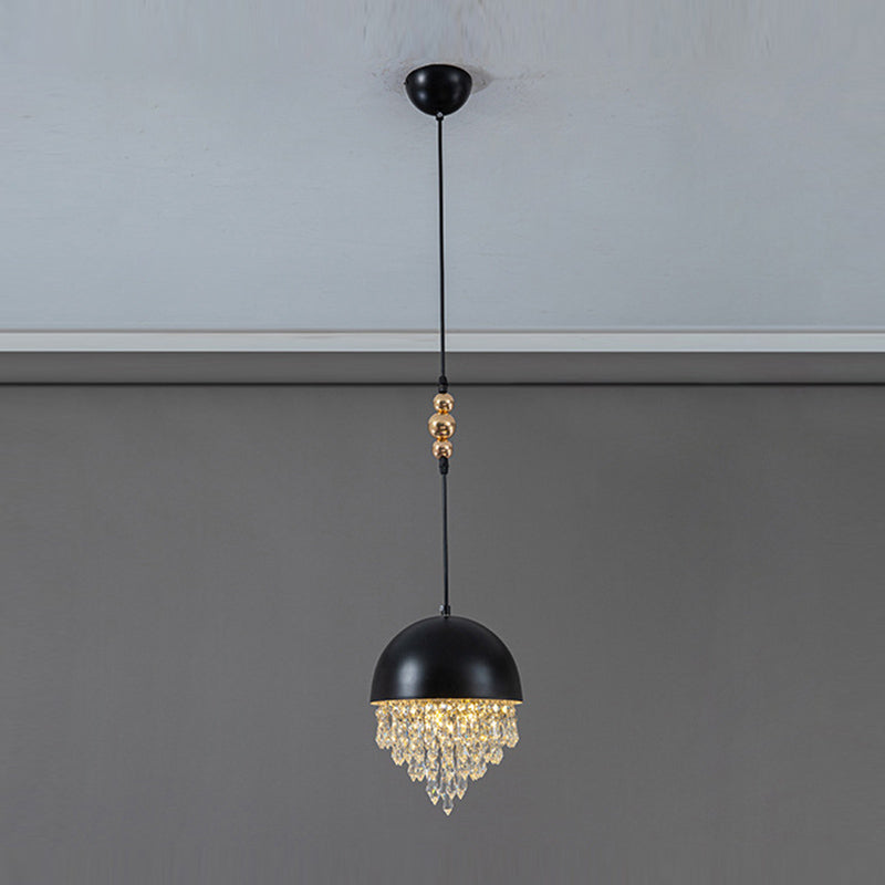 Multi Lights Geometric Suspension Pendant Modern Style Crystal Down Lighting