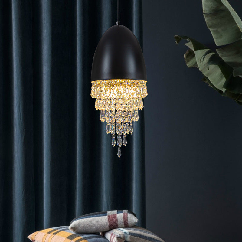 Multi Lights Geometric Suspension Pendant Modern Style Crystal Down Lighting