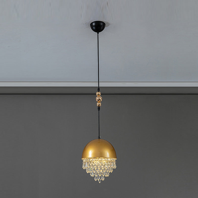 Multi Lights Geometric Suspension Pendant Modern Style Crystal Down Lighting