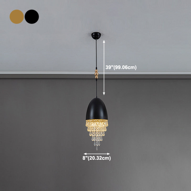 Multi Lights Geometric Suspension Pendant Modern Style Crystal Down Lighting