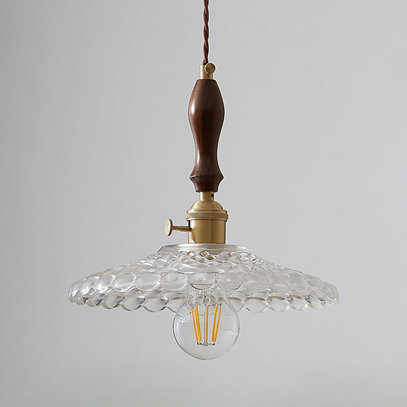 Glass de style moderne Lumière suspendue simple éclairage pendentif pour le salon