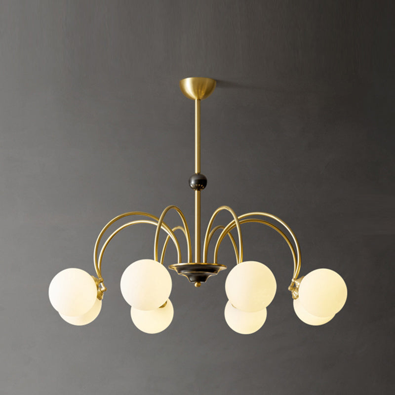 Moderne glazen kroonluchter verlichtingsarmaturen Multi Head hangende kroonluchter voor eetkamer