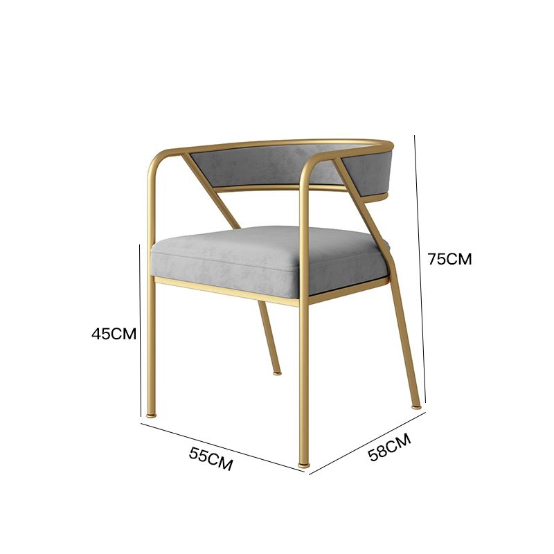 Chaise de salle à manger en métal de Style industriel, chaise d'appoint empilable à dossier ouvert pour la maison