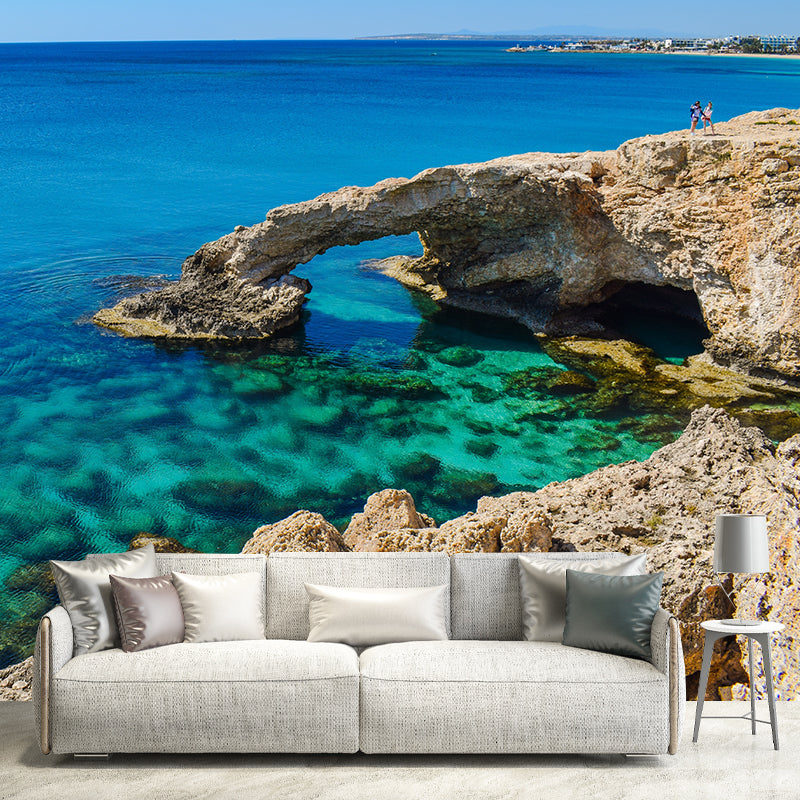 Beautiful Photography Mural Wallpaper Sea Scenery Environment Friendly Indoor Wall Mural