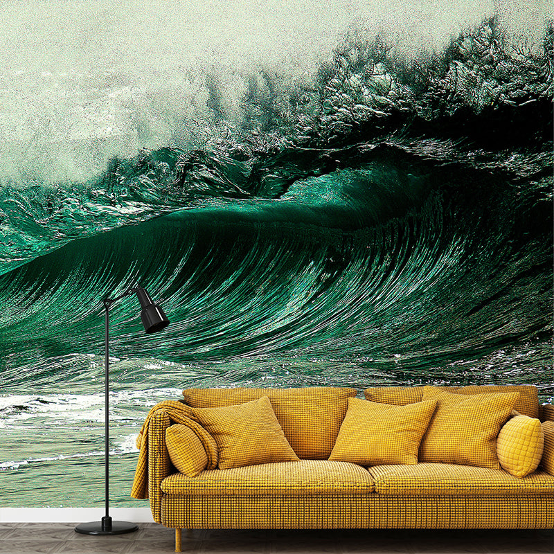 Photography Stain Resistant Mural Wallpaper Sea Scenery Living Room Wall Mural
