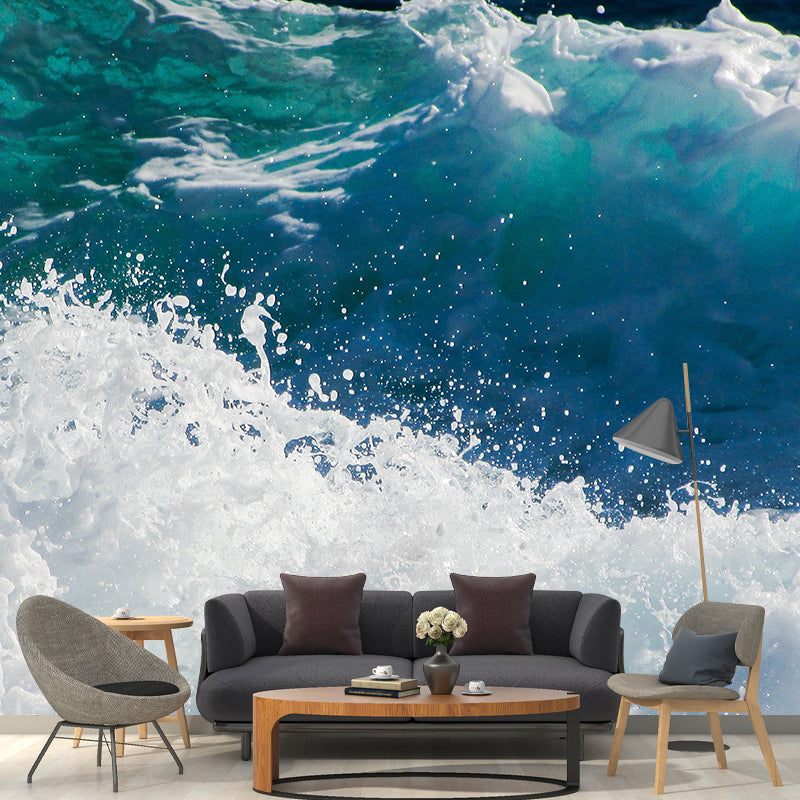 Photography Stain Resistant Mural Wallpaper Sea Scenery Living Room Wall Mural