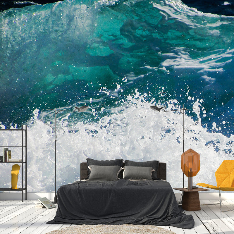 Photography Stain Resistant Mural Wallpaper Sea Scenery Living Room Wall Mural