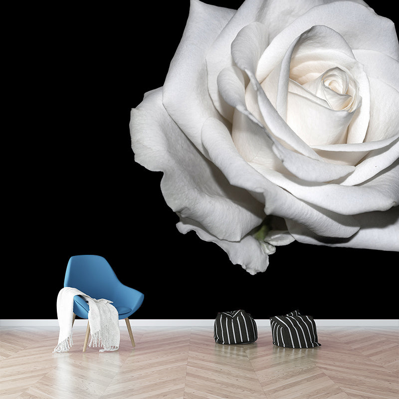 Photography Stain Resistant Wall Mural Wallpaper Roses Sitting Room Wall Mural